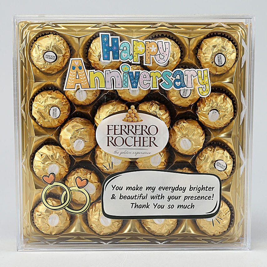 Anniversary Wishes Ferrero Rocher Box
