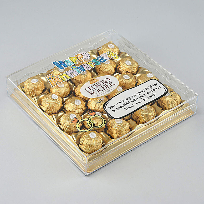Anniversary Wishes Ferrero Rocher Box