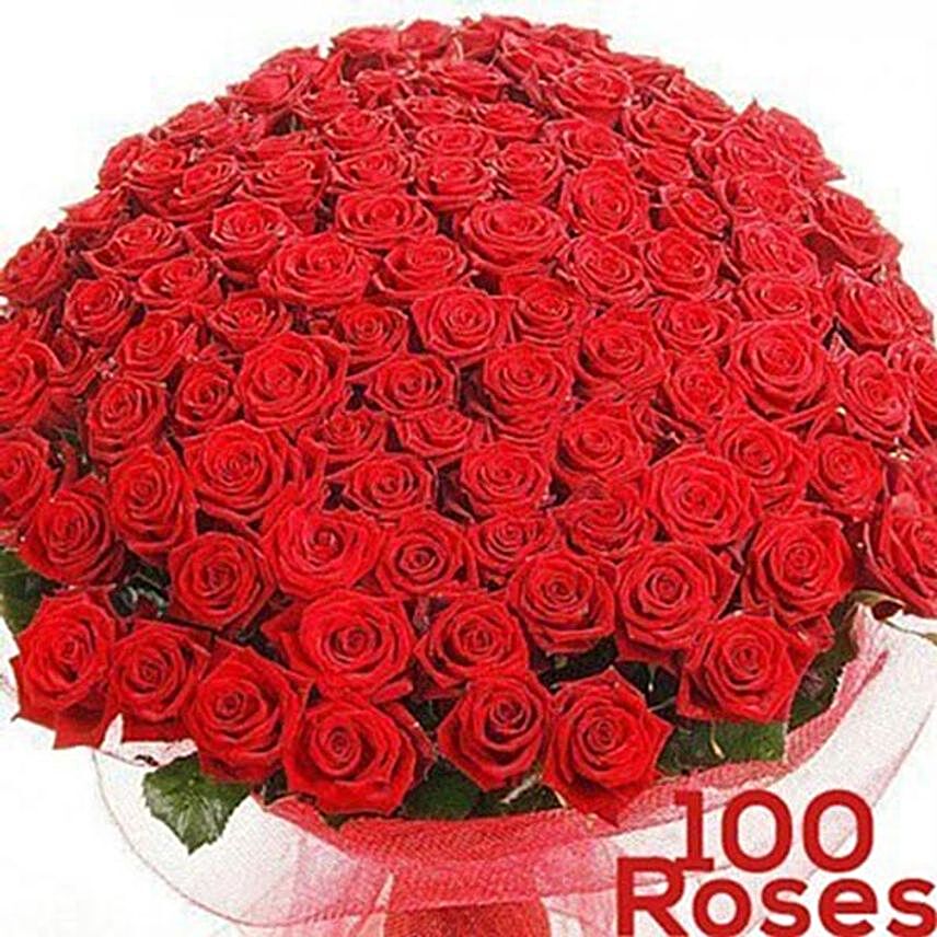 Hand Assorted Dutch Red Rose Bouquet
