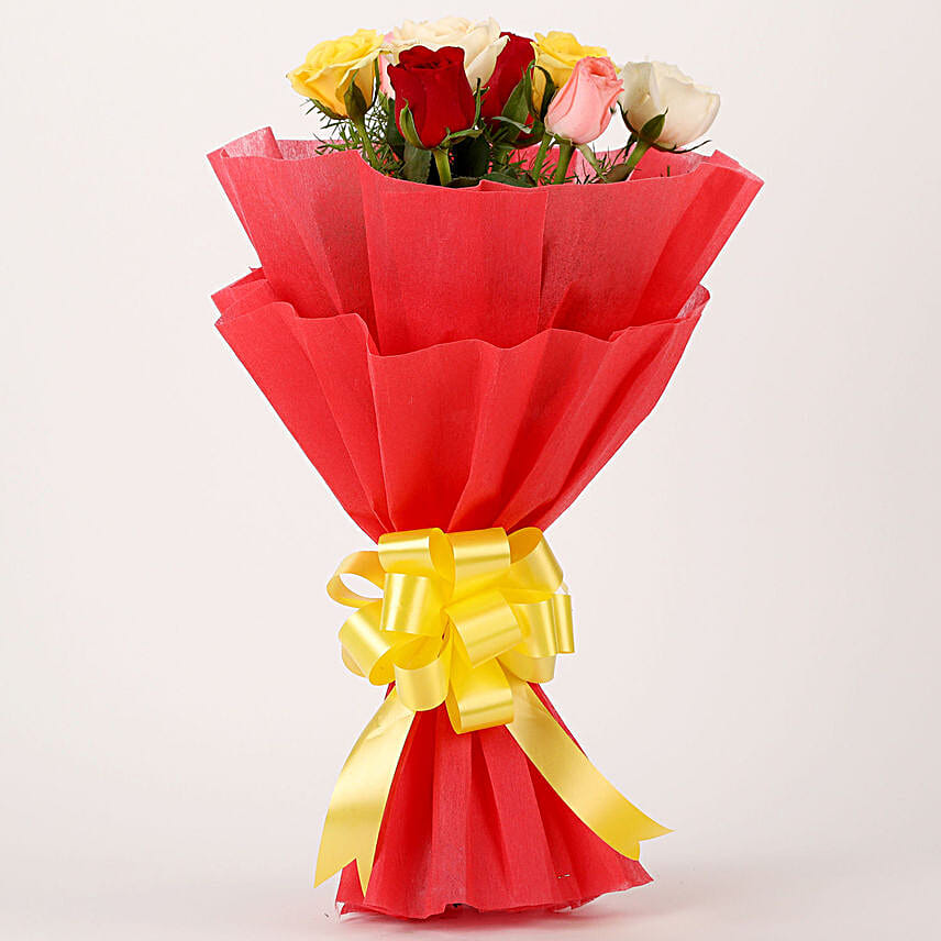 Special 8 Mixed Roses Bouquet