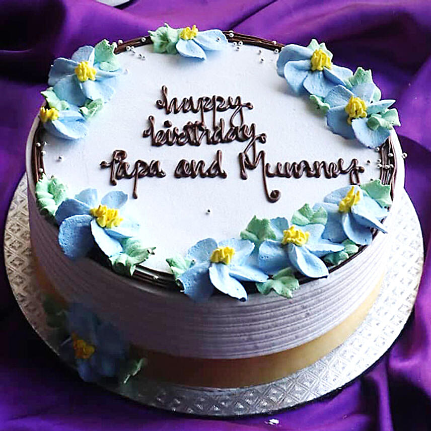 Floral Black Forest Cake 1 Kg