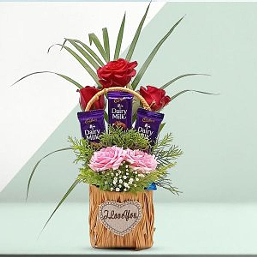 Rosy Sweetness Gift Basket