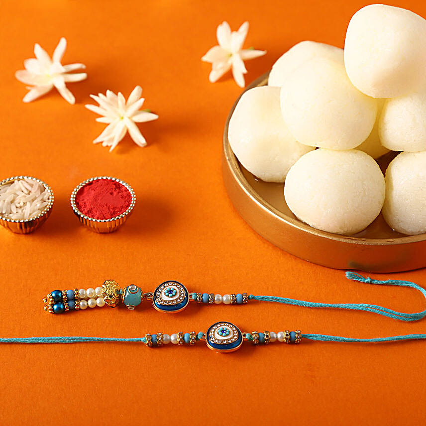 Sneh Evil Eye Bhaiya Bhabhi Rakhi & Rasgullas
