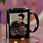 Personalised New Year Wishes Mug For Him