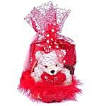 Special Valentine Wrapped Love Basket