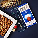 Sneh Evil Eye Rakhi Set With Lindt Chocolates & Almonds