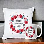 Happy Women's Day Ceramic Mug & Cushion