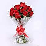Crimson Kiss Red Rose Bouquet