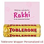 Personalized Wrapper Of 3 Toblerone Combo  100g Each