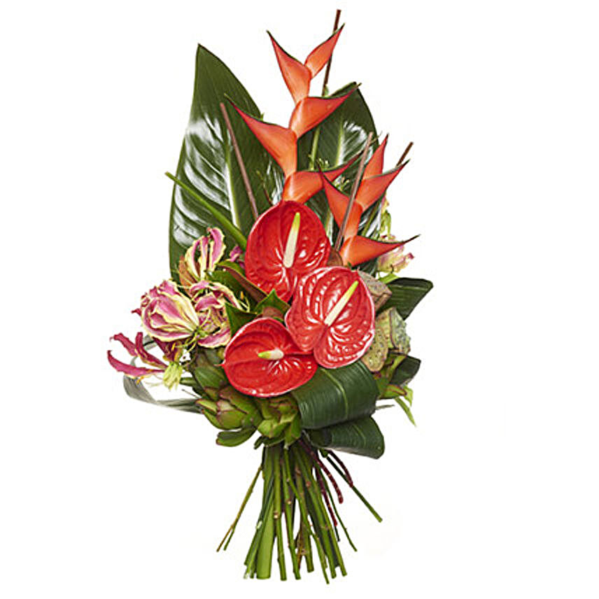 Ravishing Red Bouquet new-zealand | Gift Ravishing Red Bouquet- Ferns N ...