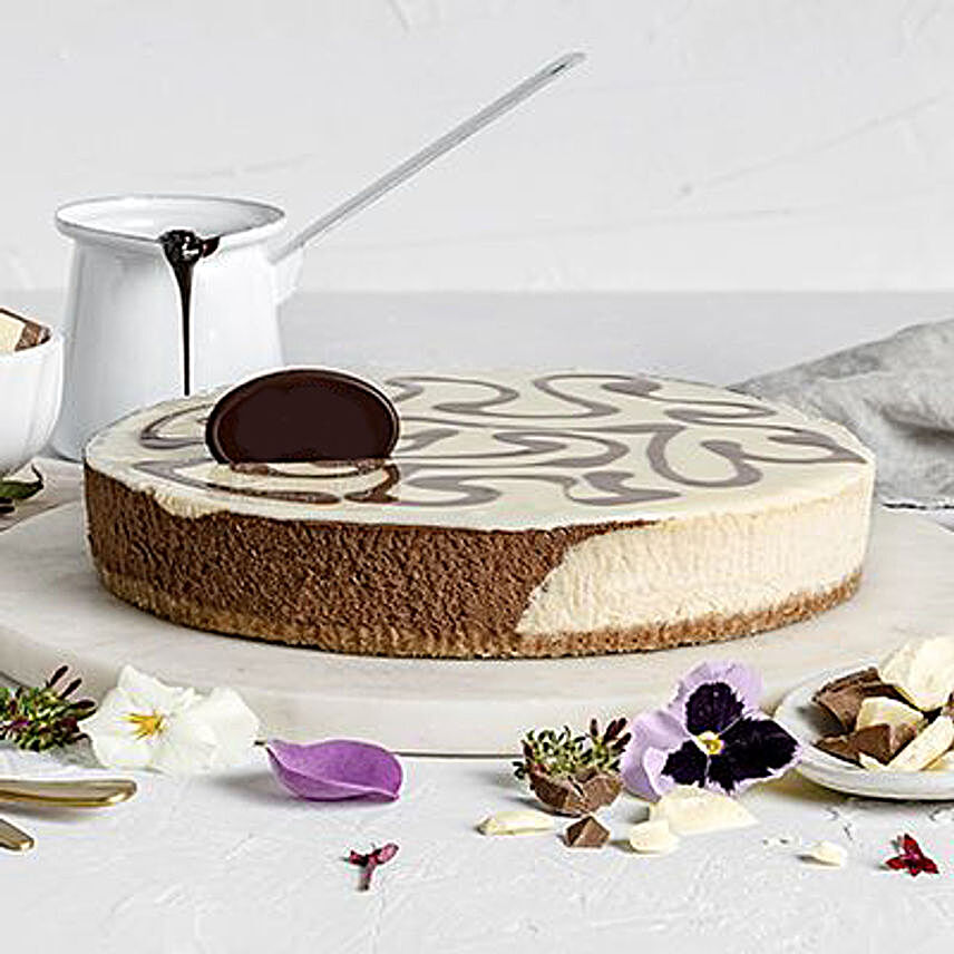 Delectable Marble Cheesecake:Send Birthday Cakes to New Zealand