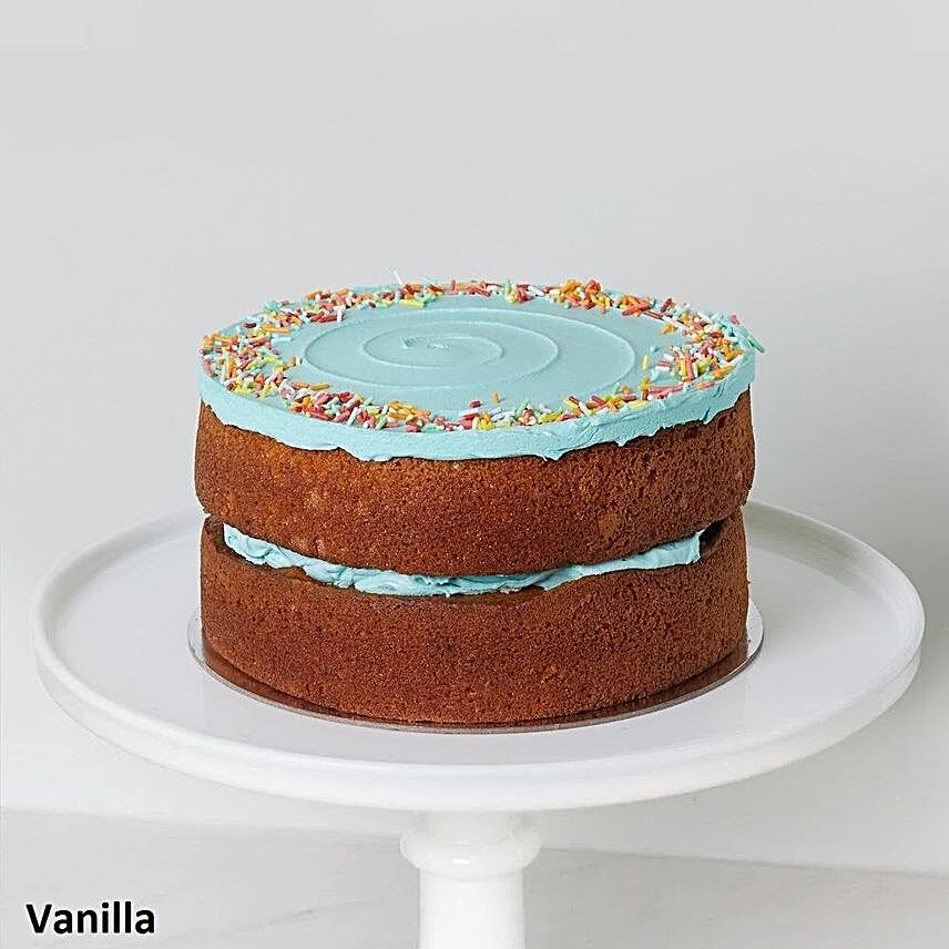 2 Layer Vanilla Sprinkle Cake:Send Valentines Day Cakes to New Zealand