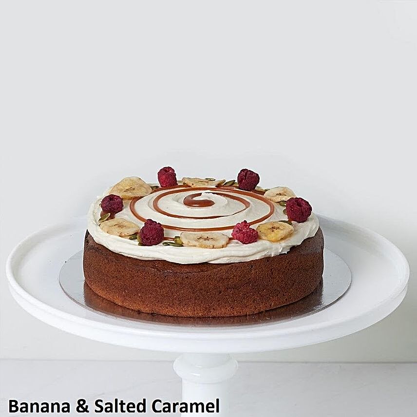 Banana And Salted Caramel Cake:Send Romantic Gifts to New Zealand
