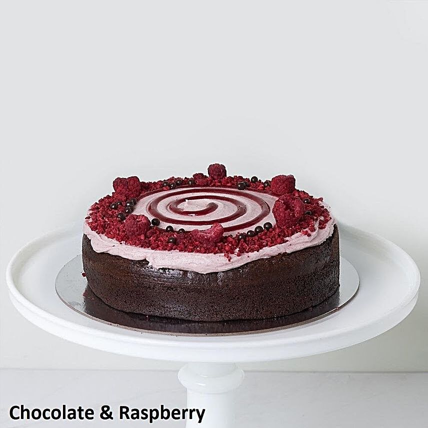 Chocolate And Raspberry Cake:Send Birthday Gifts to New Zealand