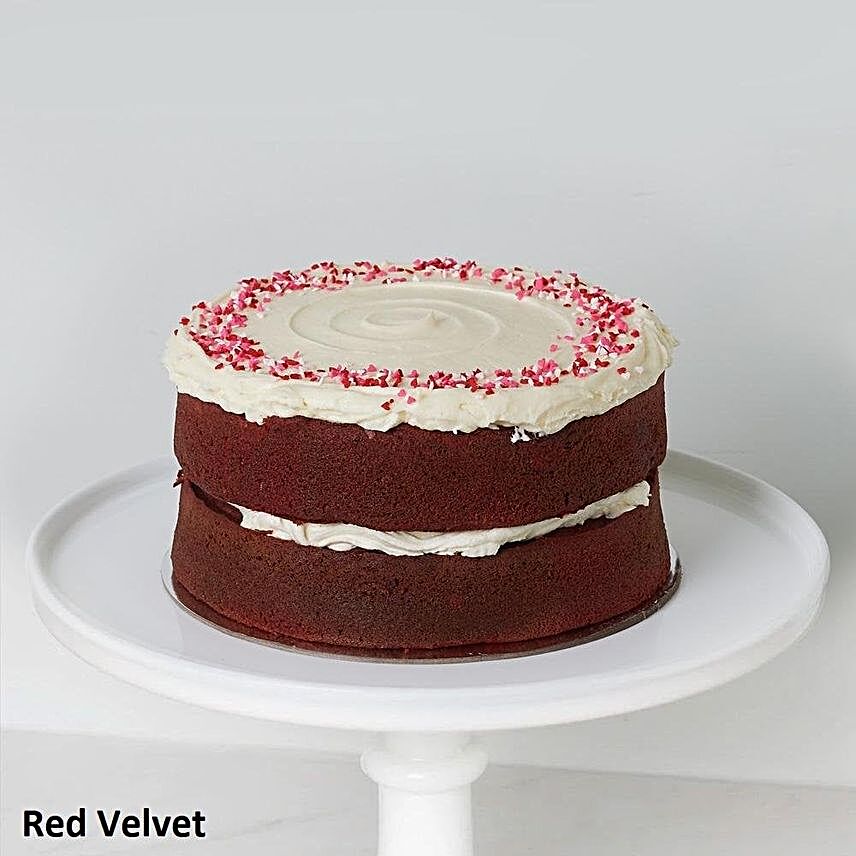 Delectable 2 Layer Red Velvet Cake