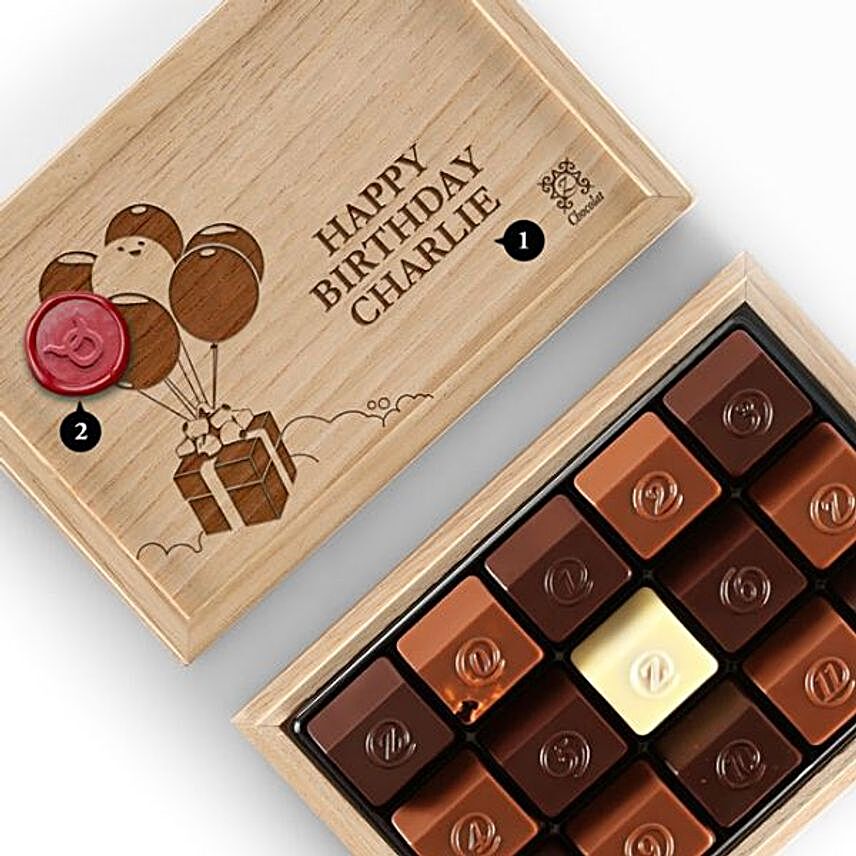 Birthday Special Personalised Chocolate Box 15 Pcs:Birthday Gifts to New Zealand