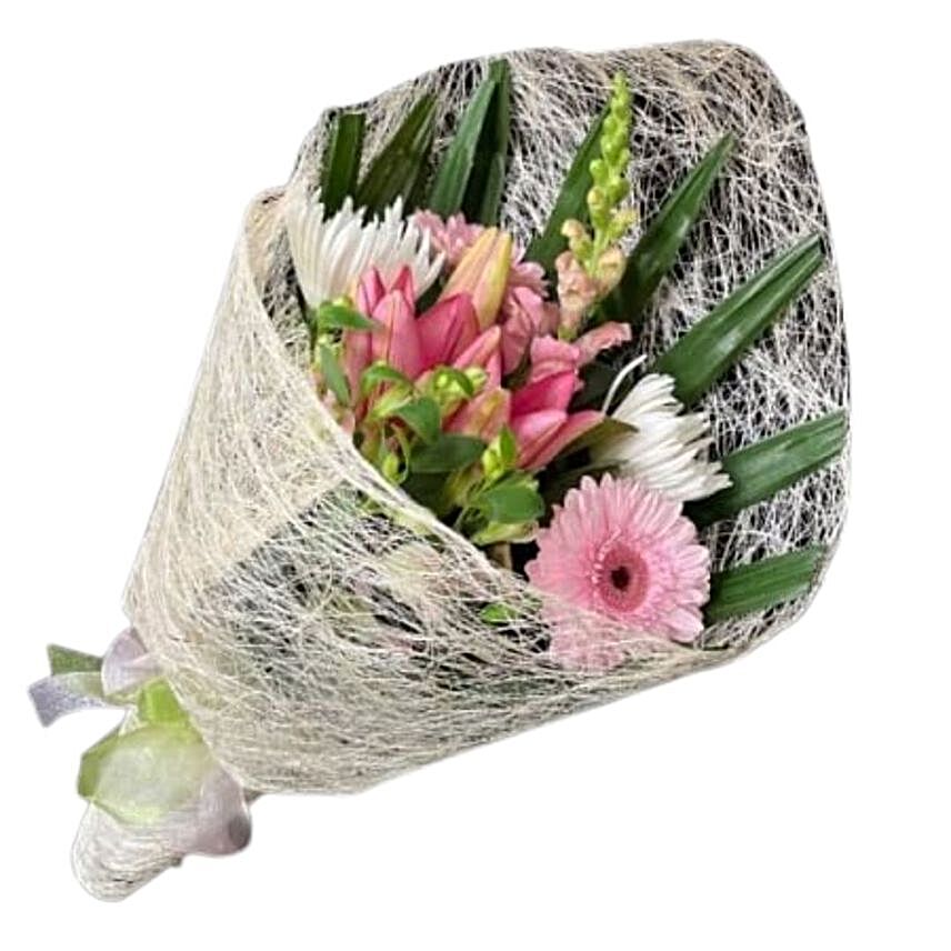 Pretty In Pastel Mixed Flowers Bouquet:Mixed Flowers to New Zealand