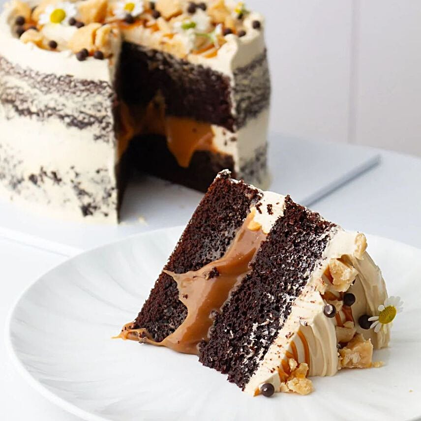 Caramel Infused Chocolate Cake