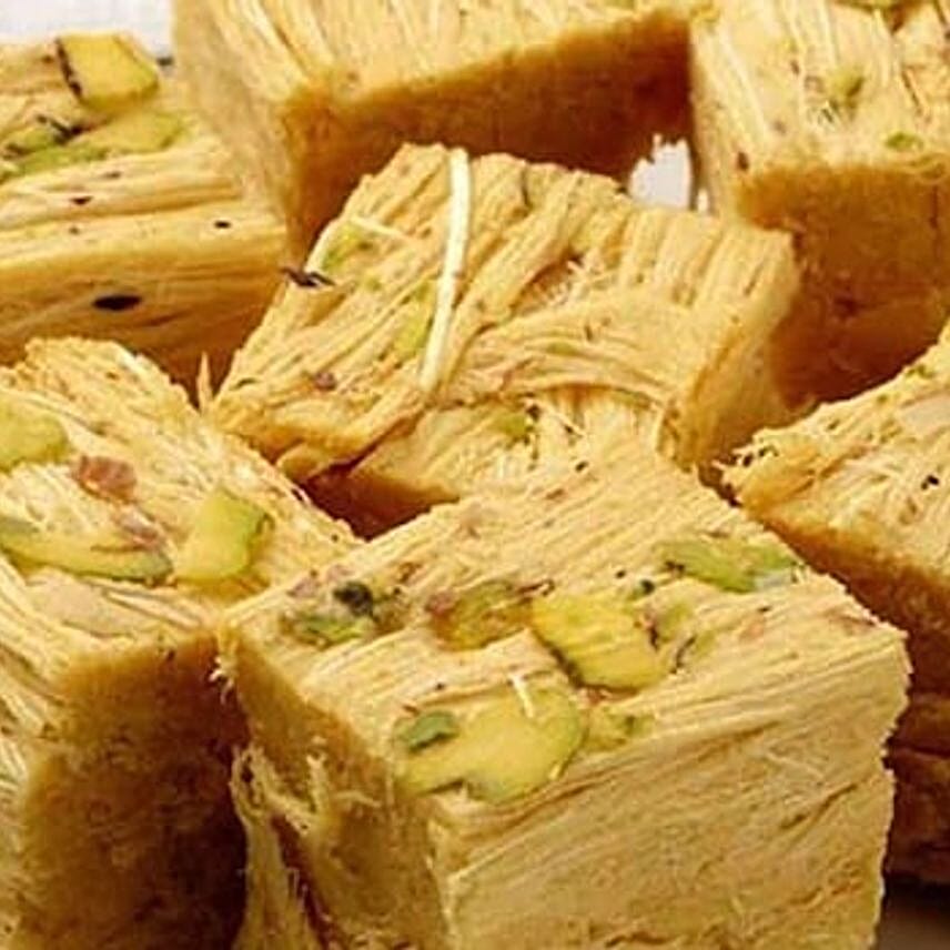 Lumba Beads Rakhi Set N Kaju Katli Delight