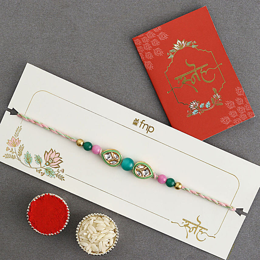 Opulent Kundan Rakhi