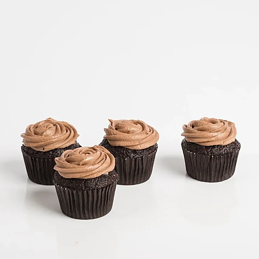 Petal Rich Chocolate Cupcakes