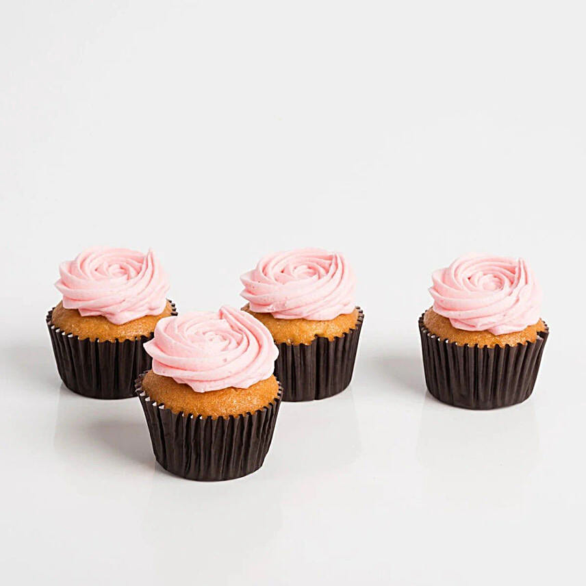 Petal Ripe Strawberry Cupcakes