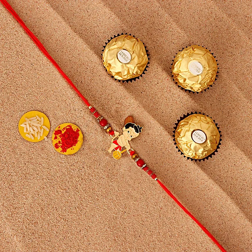 Sneh Holy Ganesha Kids Rakhi Ferrero Rocher