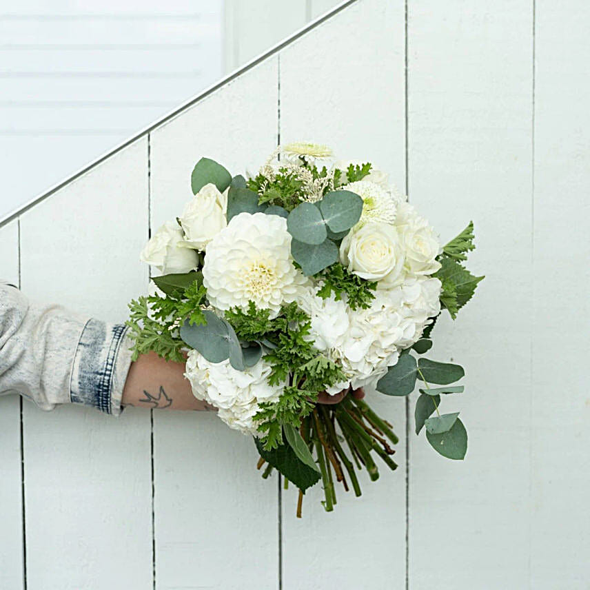 White Cottage Posys