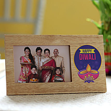 happy diwali printed photo frame online