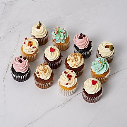 Assorted Mini Cupcakes 12 Pcs