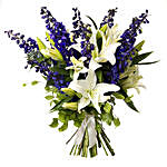 White N Blue Bouquet