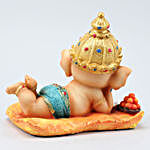 Cute Ganesha Idol With Dry Fruits Combo