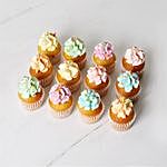 Rainbow Mini Cupcakes 12 Pcs