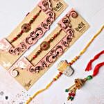 Rajwadi Style & Kids Rakhi Set With Good Wishes Card