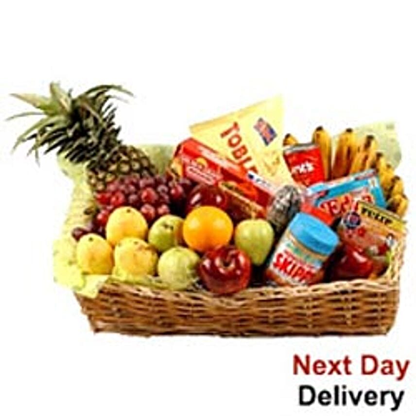 Food Hamper With Fruits-nwy