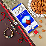 Sneh Family Rakhi Set With Lindt Chocolates & Almonds