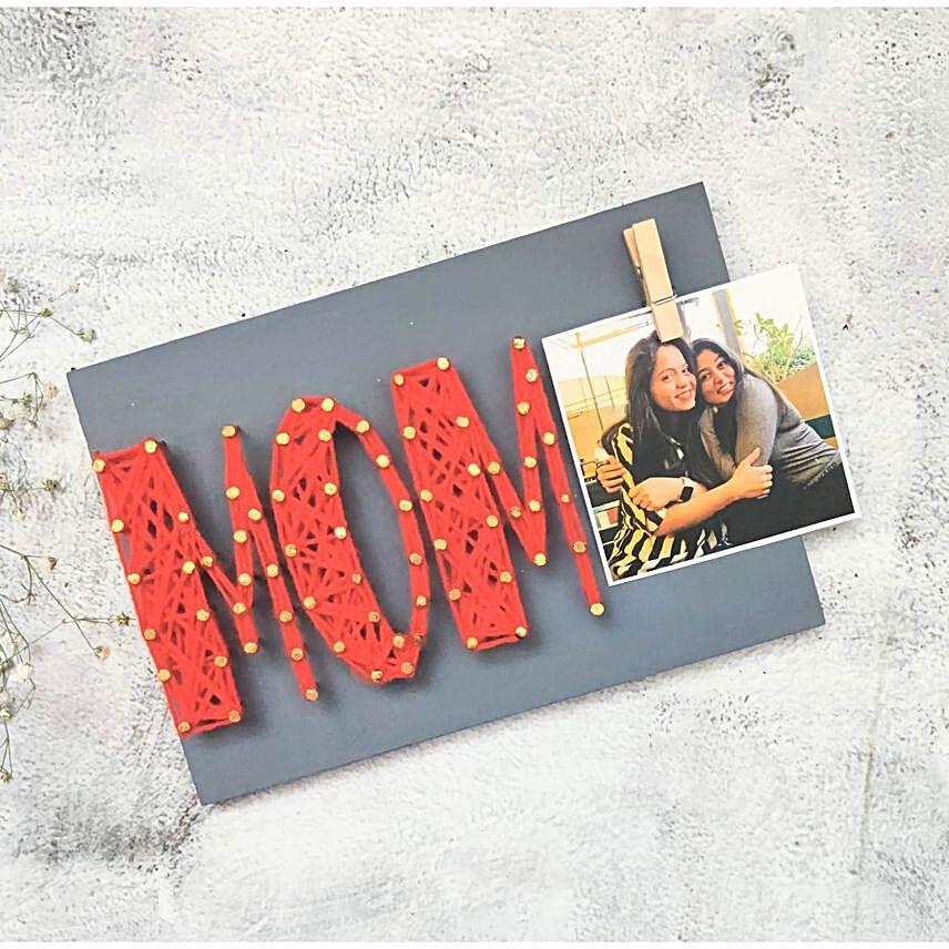Personalised Mon String Art Wall Hanging:Mother's Day Gifts to Oman