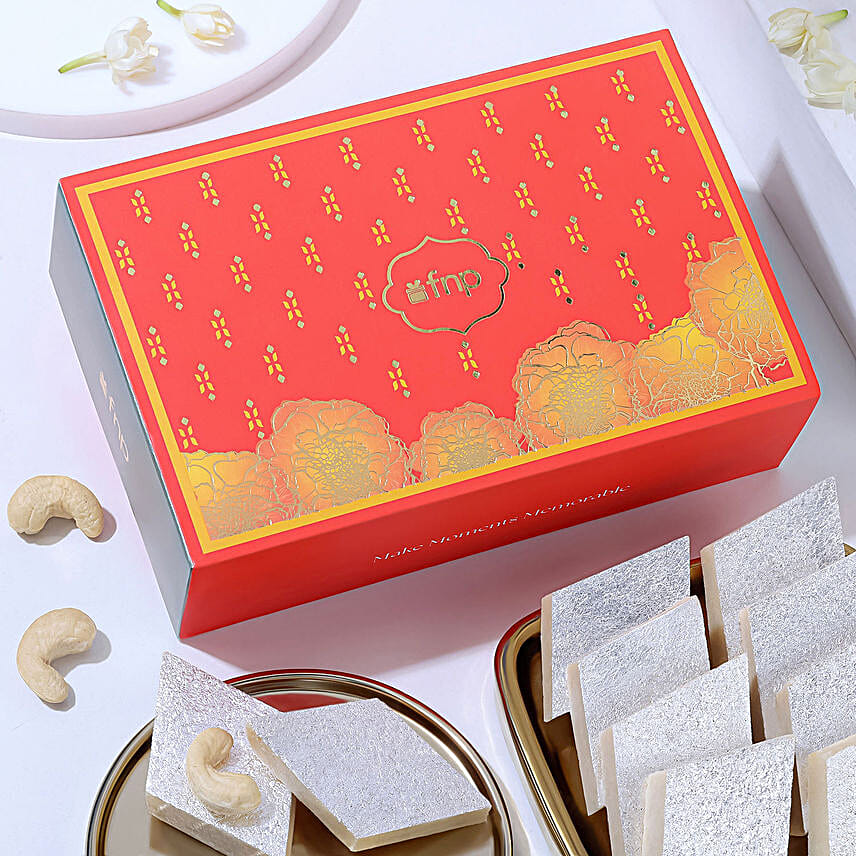 Ethnic Beads Rakhi Hamper with Sweets N Healthy Munchies