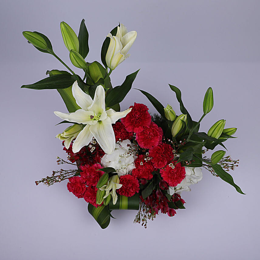 Floral Basket Of Elegance