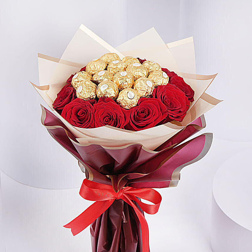 Flower Flower Bouquet Chocolate Bouquet Roses Chocolates Flowers