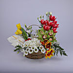 Gleaming Floral Basket