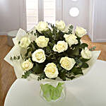White Roses Bouquet OM