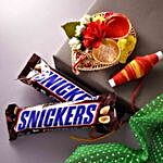 Bhai Dooj Wishes Special Snickers Chocolates With Teeka
