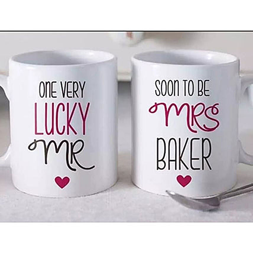 Set Of 2 Beautiful Personalized Mugs:Gifts for Wife to Philippines