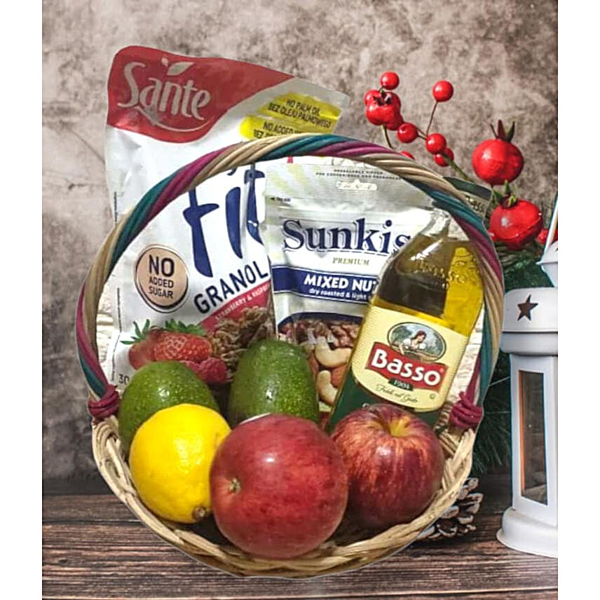 Fruits With Olive Oil And Mixed Nuts:Fruit Baskets to Philippines