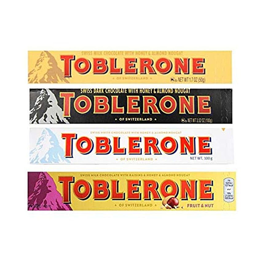 Toblerone Swiss Milk Chocolates 5 Pcs:Rakhi Gifts for Sister in Philippines