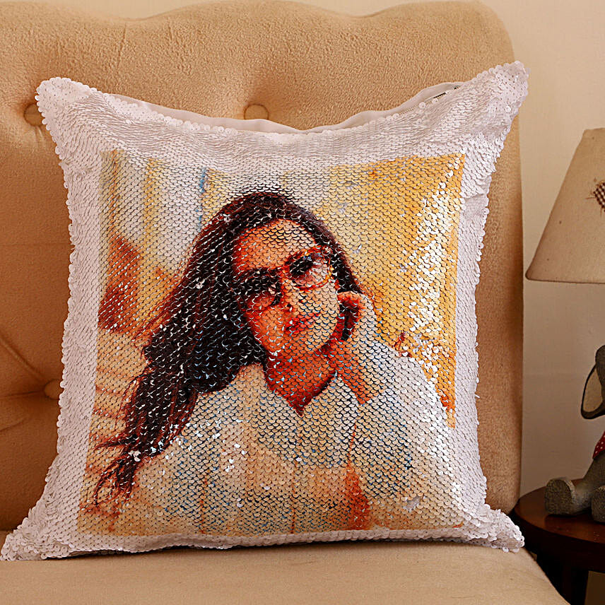 Personalised double sided online cushion