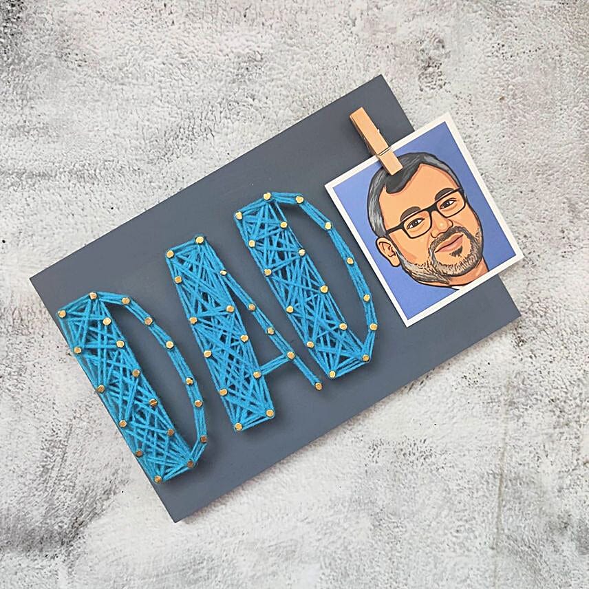 Personalised Dad String Art Wall Hanging