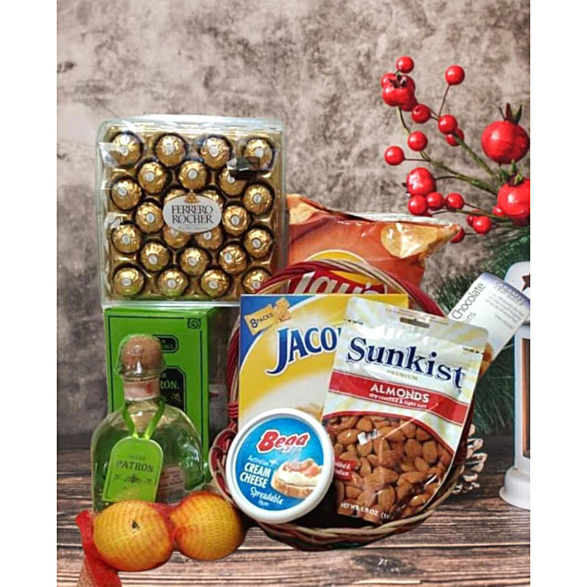 Delightful Treats And Tequila Christmas Hamper:Christmas Gift Hampers to Philippines