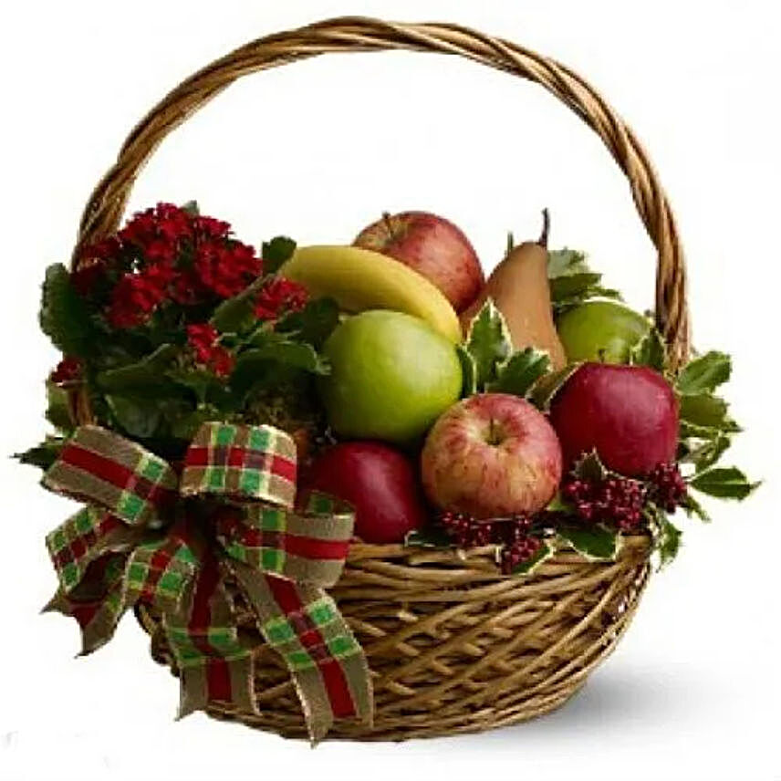 Christmas Special Fruit Basket:Christmas Gift baskets to Philippines